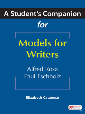 cover image of A Student's Companion to Models for Writers